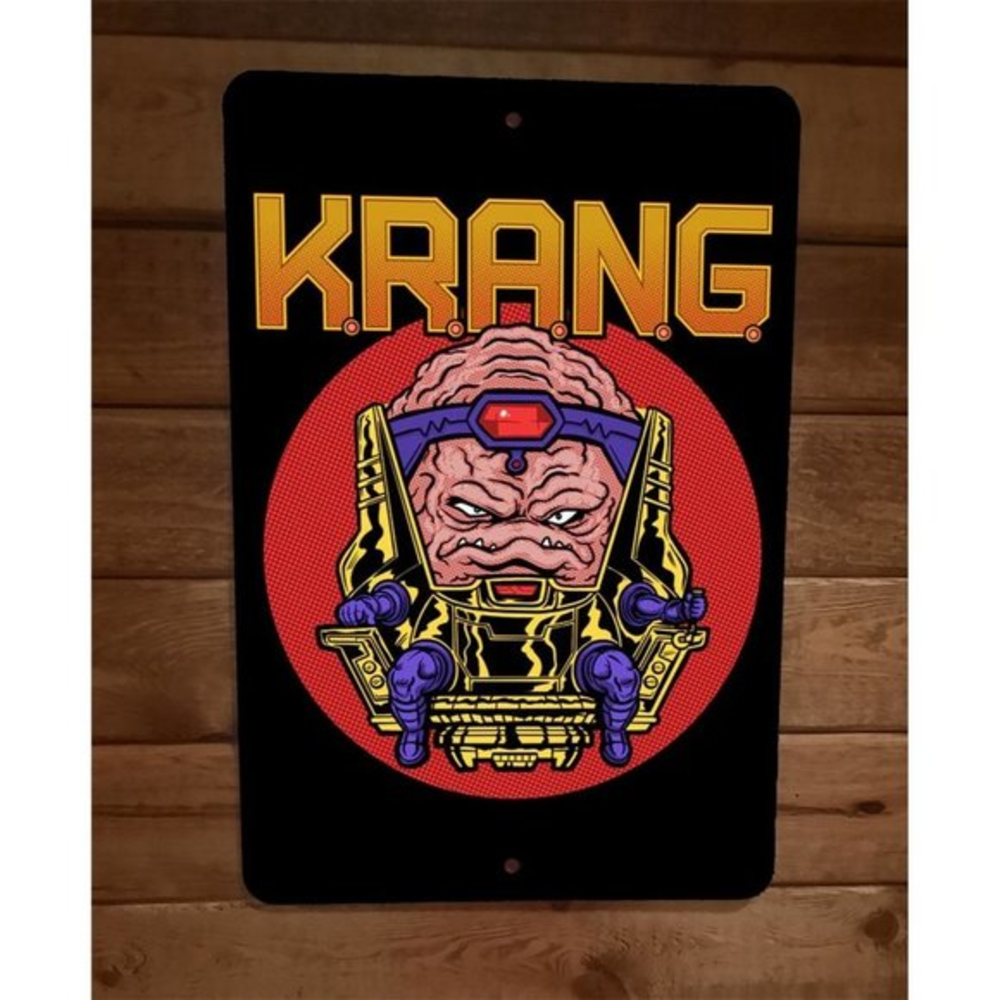 Krang TMNT Teenage Mutant Ninja Turtles Villain 8x12 Metal Wall Sign